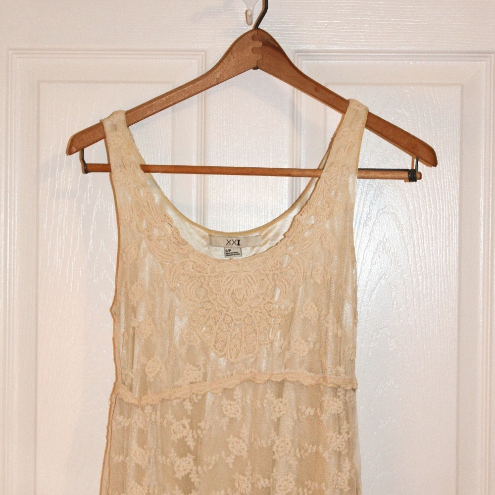 Creme Lace Dress